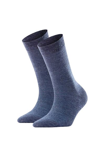 FALKE Damen Socken 2er Pack – Softmerino SO, Kurzsocken, einfarbig