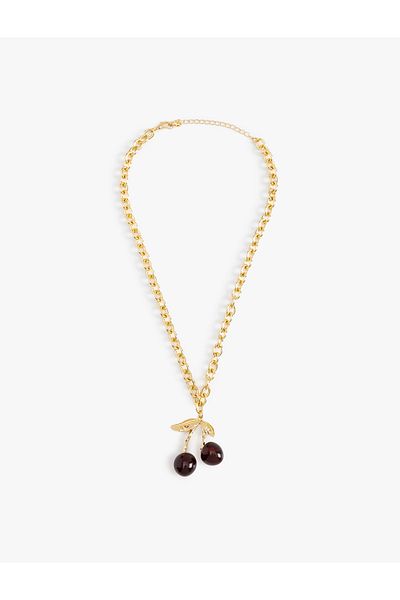 Koton Cherry Necklace with Chain