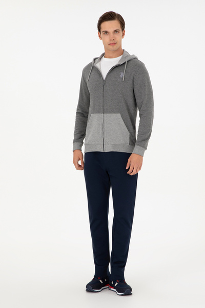 U.S. Polo Assn. Erkek Antrasit Melanj Örme Hırka 50290255-VR081
