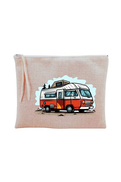 lili hediyelik Τσάντα μακιγιάζ Holiday Caravan με στάμπα