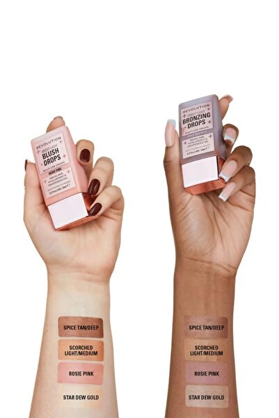 Revolution Hyaluronik Asitli Cilt Elastikiyetini Arttıran Yumuşatan Likit Allık Rosie Pink