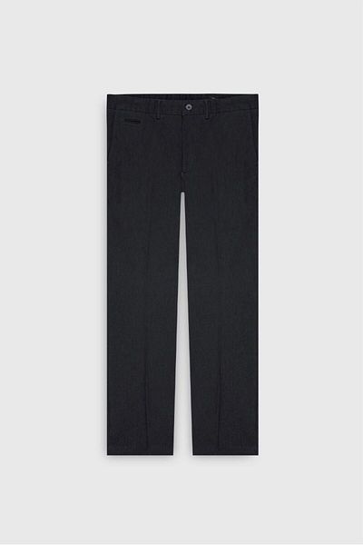 ALTINYILDIZ CLASSICS Comfort Fit Relaxed Cut Βαμβακερό ελαστικό διαγώνιο μοτίβο πλαϊνή τσέπη Casual Navy παντελόνι