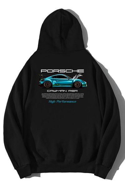 BRZ COLLECTION Unisex Oversize Porsche Cayman RSR Hoodie