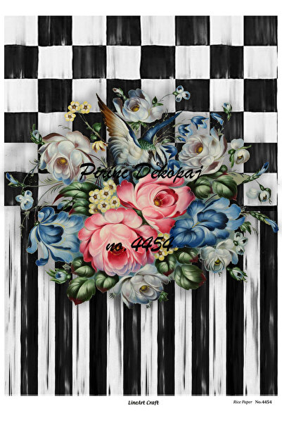 LİNEART ورق تزيين نحاسي خطي رقم: L4454- 29x42 سم