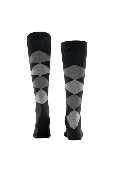 Burlington Herren Kniestrümpfe - EDINBURGH, Schurwolle, Raute, One Size