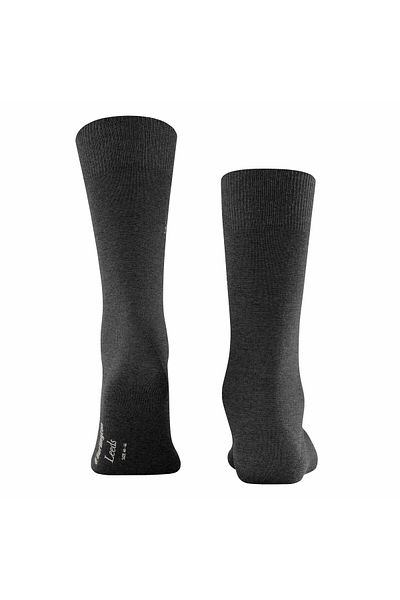 Burlington Herren Socken LEEDS - Schurwolle, Logo, Uni, Einheitsgröße, 40-46