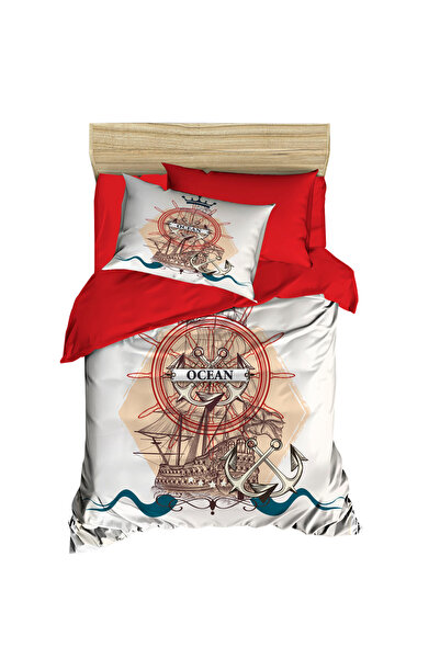 Fabeteks Ship in the Ocean Digital Single Young Bedding Set