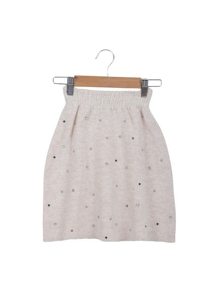Minora Ecru Knitwear Pearl Suit