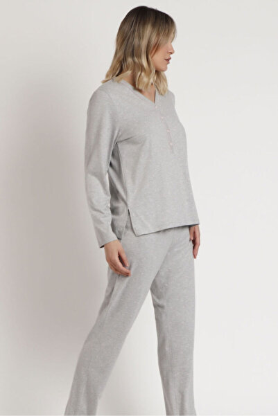AYYILDIZ 62645 Gri Pijama Takımı