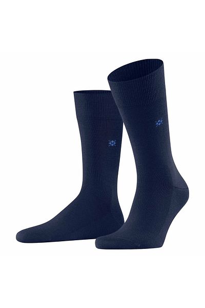 Burlington Herren Socken LEEDS – Schurwolle, Logo, Uni, Einheitsgröße, 40–46