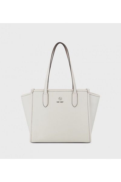 Nine West Women's White Riggs Tote Bag