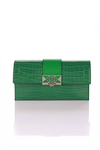 Aron Atelier Grass Green Fanette Women's Shoulder Bag