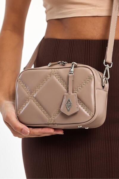 Aron Atelier Cube Vizon Kadın Omuz Çantası