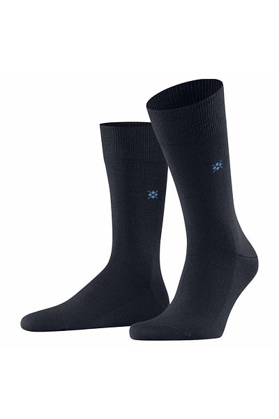Burlington Herren Socken LEEDS - Schurwolle, Logo, Uni, Einheitsgröße, 40-46