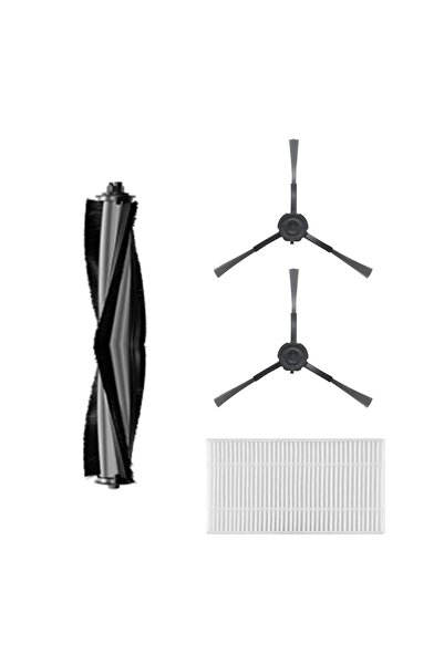 Roborge مجموعة قطع غيار متوافقة مع مكنسة كهربائية روبوتية Karaca Vantuz Off R...