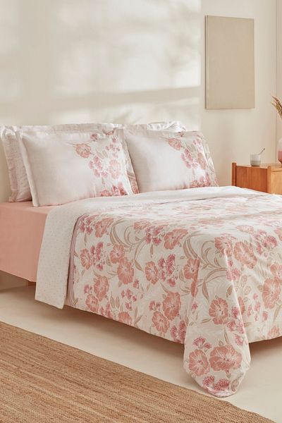 Karaca Home Tinas Yavruağzı - Σετ Παπλωματοθήκη Ζευγάρι 100% Βαμβάκι