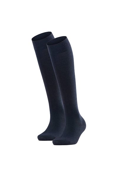 FALKE Softmerino KH Damen Kniestrumpf - 2er Pack, lange Socken, einfarbig