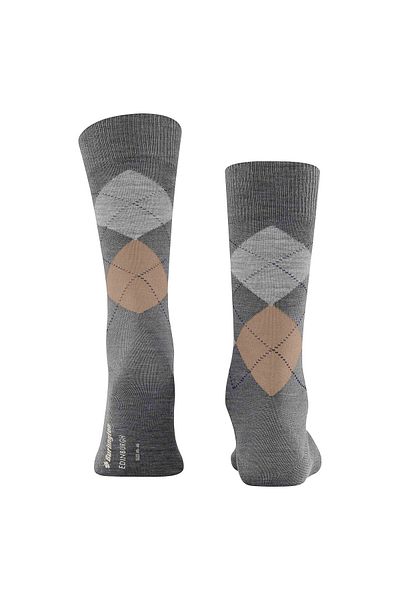 Burlington Herren Socken EDINBURGH – Rautenmuster, Rautenmuster, Clip, Einheitsgröße, 40–46