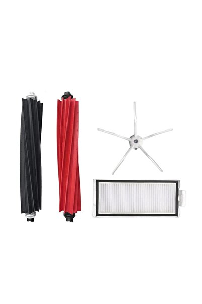 Roborge مجموعة من 4 قطع غيار متوافقة مع Roborock Q8 Max + مكنسة كهربائية روبوتية