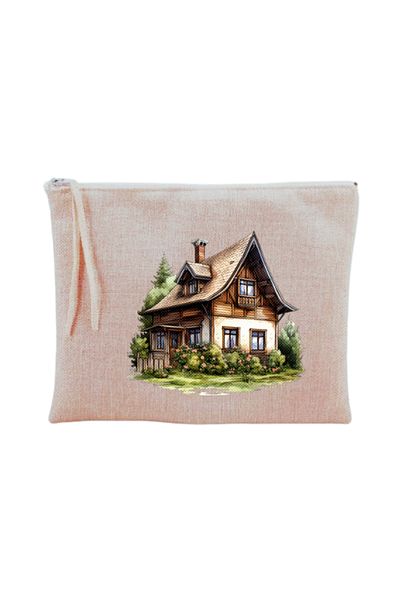 lili hediyelik Τσάντα μακιγιάζ με στάμπα Village House