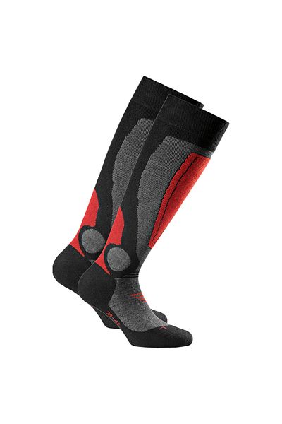 Rohner Basic Unisex Skisocken, 2er Pack - Basic Ski, Kniestrümpfe, Woll-Mischung