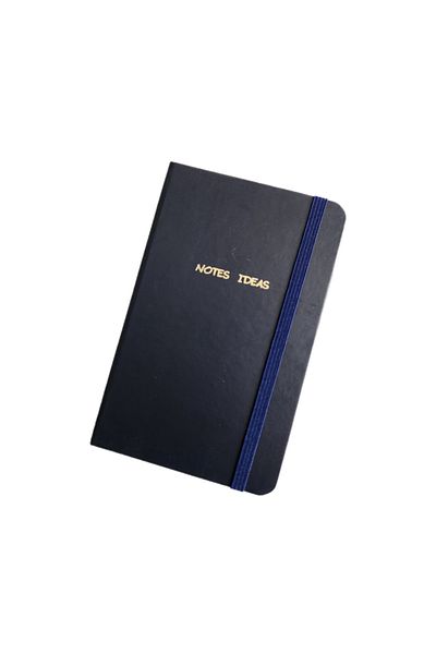 Mikro Blocnotes A6 cu copertă rigidă elastică cu 80 de coli