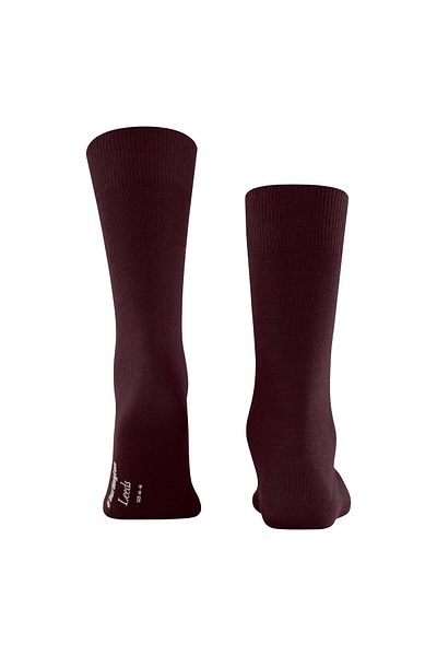 Burlington Herren Socken LEEDS – Schurwolle, Logo, Uni, Einheitsgröße, 40–46