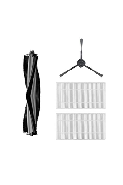 Roborge Set de 4 piese de schimb compatibile cu aspiratorul robot Karaca Vant...