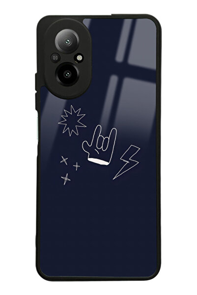 Spoyi Oppo Realme 12 Lite Doodle Punk Tasarımlı Glossy Telefon Kılıfı