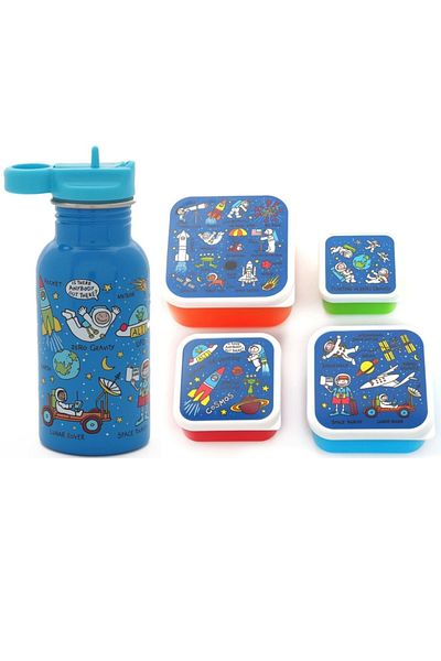 Tyrrell Katz 400ml Steel Flask / 4 Lunch Box - Space