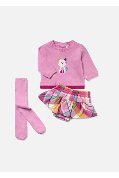 MAYORAL Pink Baby Girl Cat Set - Set of 3 2817