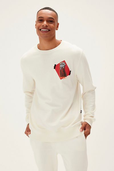 Bad Bear Here Crewneck Marshmallow