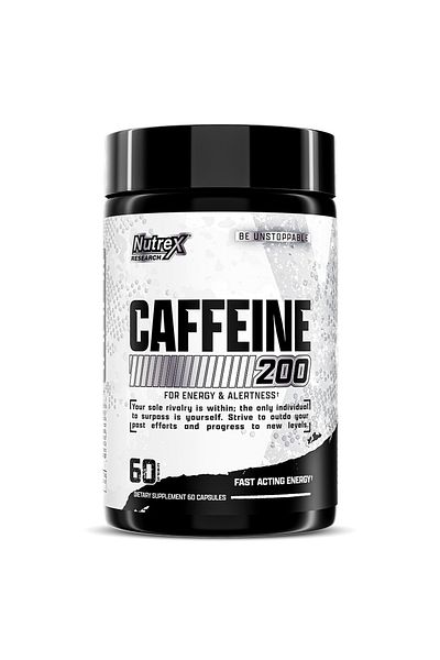 Nutrex Research Caffeine, 60 Capsules, 200 mg