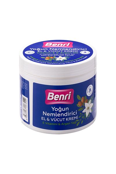 Benri Argan Oil Intensive Moisturizing Hand & Body Cream 500 ml