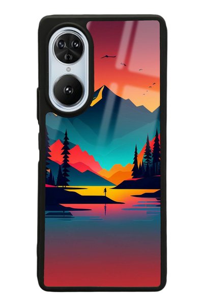Spoyi غلاف هاتف لامع بتصميم غروب الشمس من Reeder S19 Max Pro S Edge
