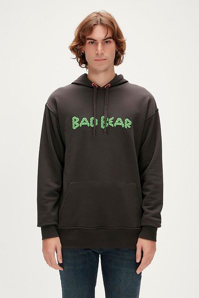Bad Bear 3D Bad Hoodie Anthracite Hooded Men's Sweatshirt