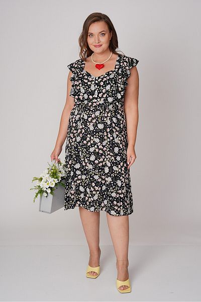 Büyük Moda Αμάνικο φόρεμα με floral στάμπα