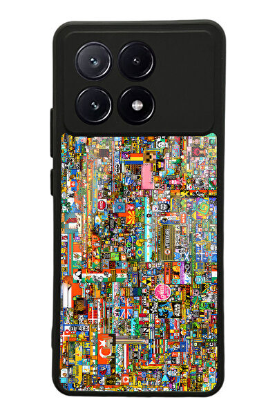 Spoyi Xiaomi Poco X6 Pro R/Place Hatıra Tasarımlı Glossy Telefon Kılıfı