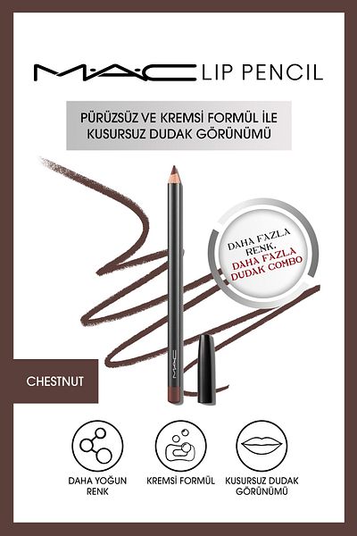 M.A.C Creamy Lasting Lip Liner - Lip Pencil - Chestnut 1.45 g