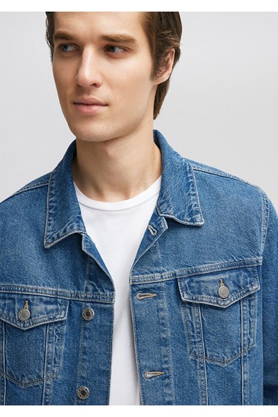 Mavi Erkek Jean Ceket M0115280974 Used Blue Denim