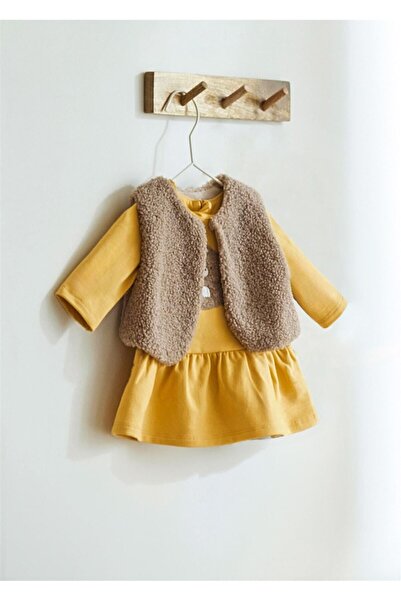 MAYORAL Baby Girl 3-Piece Set with Yellow Hair Band - 2807