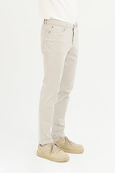 GMG FIRENZE Pantolon Standart Bel Normal Paça Regular Fit Taş Erkek Pantolon Gu24mss01210