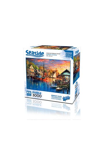 Ks Games American Harbor Sunset 3000 Piece Puzzle