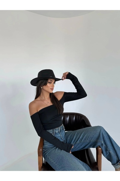 Bbeox Sırt Dekolteli Madonna Crop