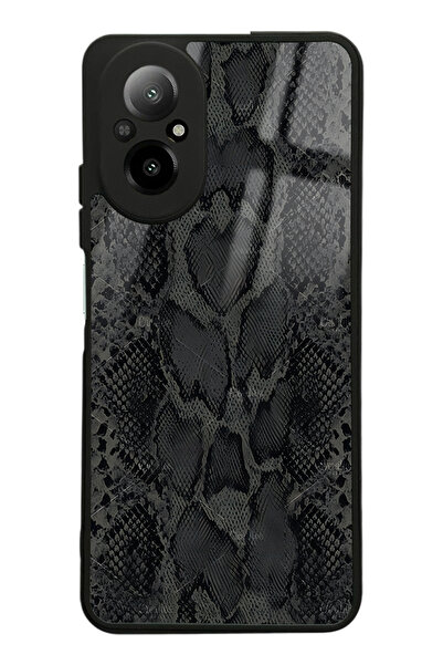 Spoyi Oppo Realme 12 Lite Yılan Derisi Tasarımlı Glossy Telefon Kılıfı