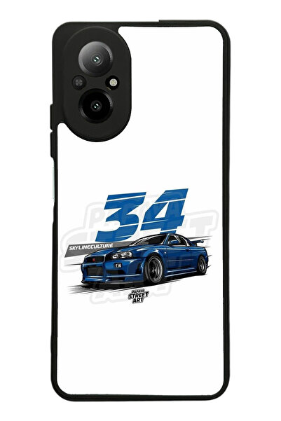 Spoyi Oppo Realme 12 Lite Skyline Tasarımlı Glossy Telefon Kılıfı