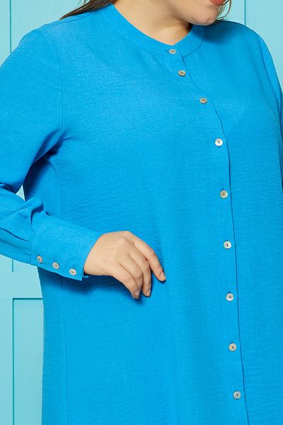 Büyük Moda Cămașă tunică cu textura de in