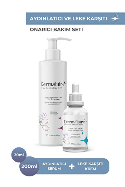 Dermaluire Aydınlatıcı Ve Leke Karşıtı Bakım Seti ( Leke Karşıtı Krem, Aydınl...