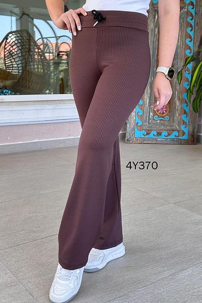 İnce Topuk Corded Ottoman Knee-Free Trousers - 4Y370