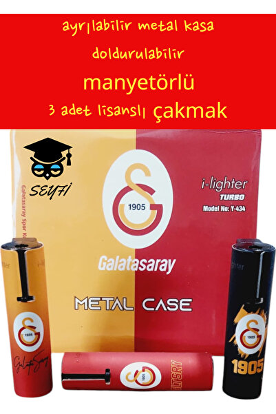 Galatasaray Yayınları taraftar ayrılabilir metal kasa doldurulabilir manyetör...